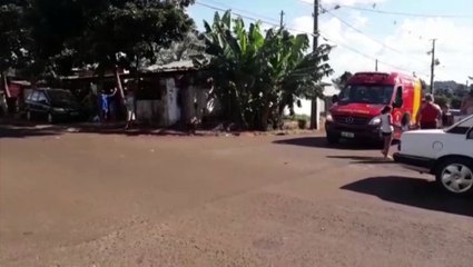 Ferido em colisão de trânsito é socorrido no Interlagos