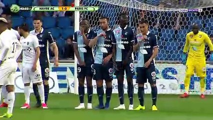 Le Havre AC 1- 1 Paris FC Perraud Goal 19.04.2019 FRANCE:  Ligue 2