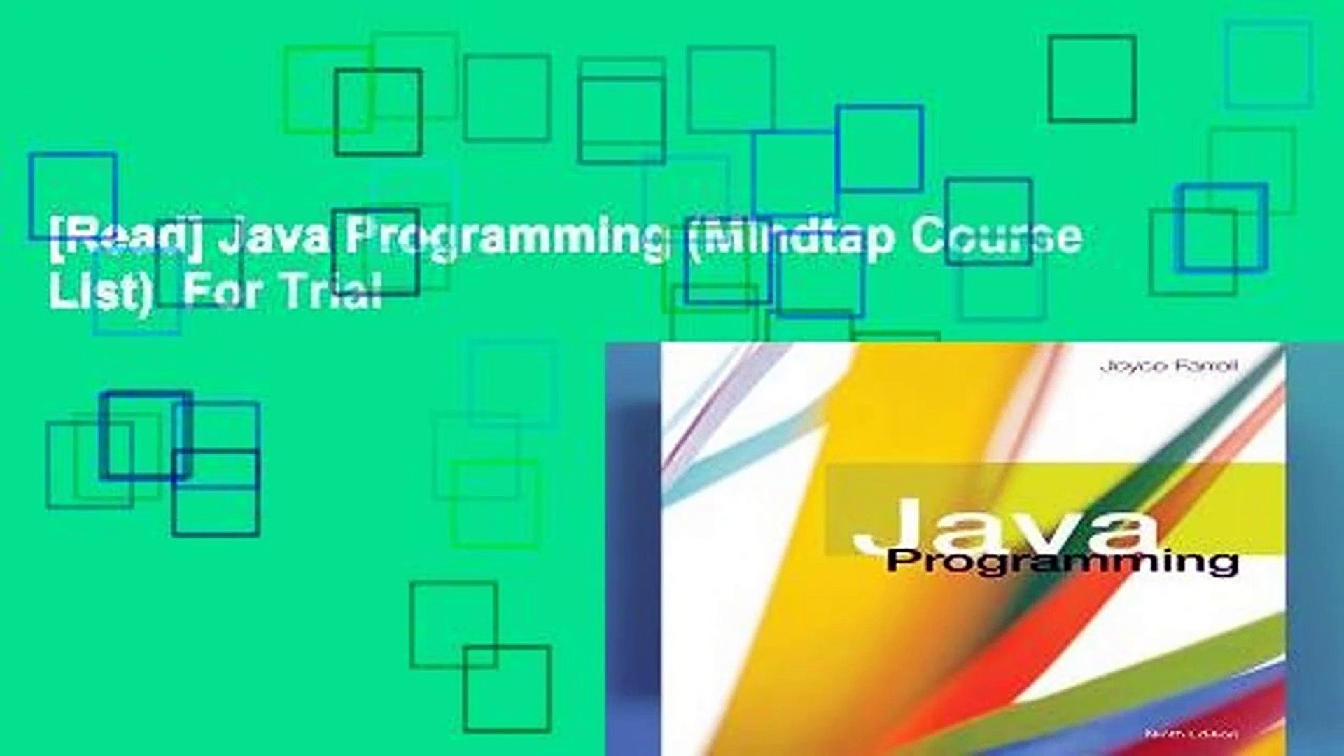 [Read] Java Programming (Mindtap Course List)  For Trial