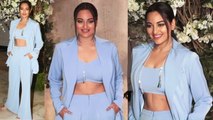 Salman Khan's DABANGG 3 Heroine Sonakshi Sinha At The Party Starter Dinner At Manish Malhotra Home