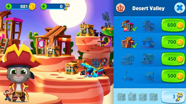 Video Egyptian Angela VS Talking Tom VS Pirate Tom In Talking Tom Splash Force﻿