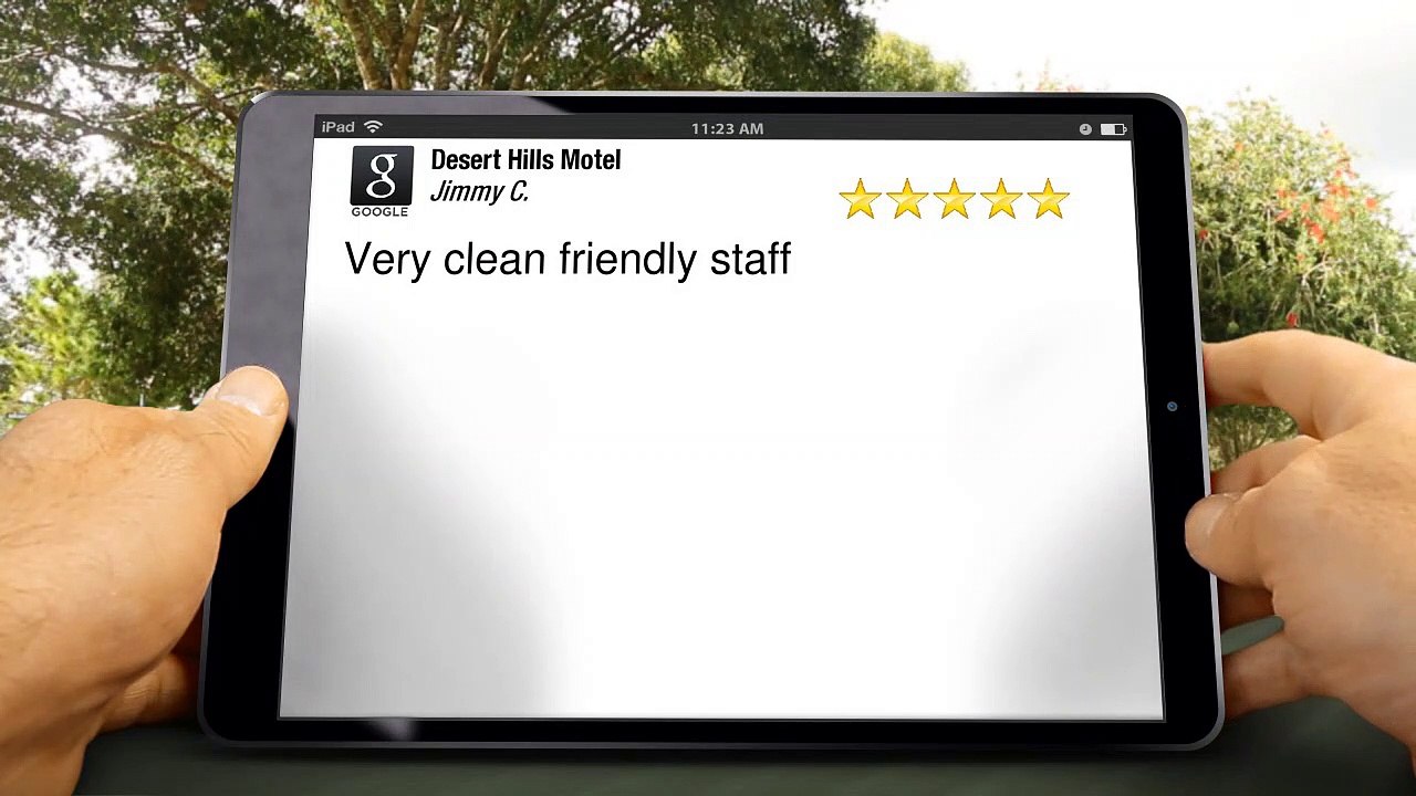 Desert Hills Motel Las Vegas Excellent 5 Star Review by Jimmy C Bartlett