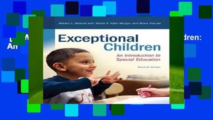 [NEW RELEASES]  Revel for Exceptional Children: An Introduction to Special Education with