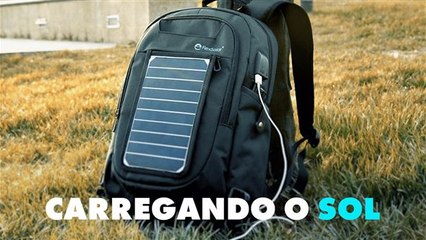 Recarregue seus dispositivos com essa mochila