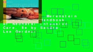 [GIFT IDEAS] Merenstein   Gardner s Handbook of Neonatal Intensive Care, 8e by Sandra Lee Gardner