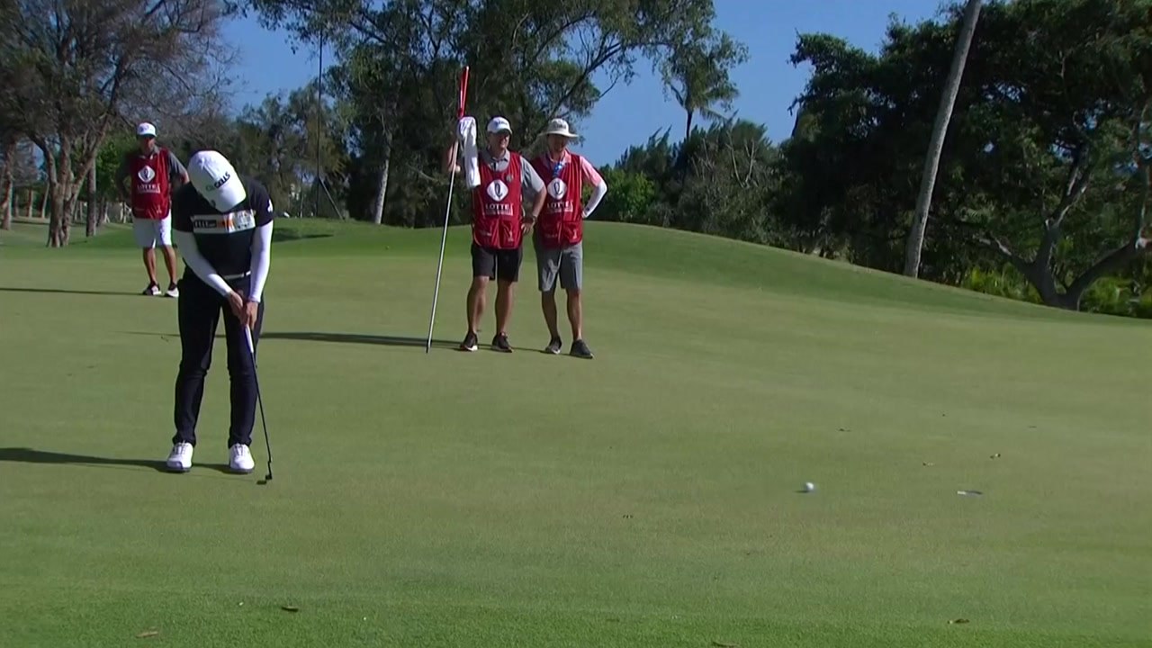 지은희, LPGA 투어 롯데챔피언십 3R 1타 차 공동 3위 / YTN