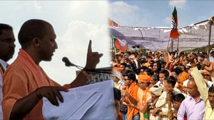 इटावा में बोले सीएम योगी, 'संविधान ना होता तो अखिलेश सैफई के किसी जमींदार के यहां चरा रहे होते भैंस'