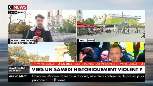 Gilets jaunes : Quelques heures avant un nouveau rassemblement, la sécurité est renforcée autour de Notre Dame de Paris - Regardez