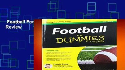 Football For Dummies 5e (USA Ed)  Review