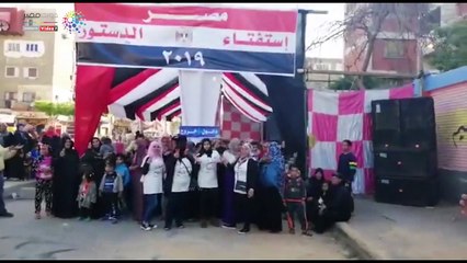 احتشاد الناخبون أمام لجان الشهيد عادل إمام