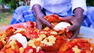 QUAIL FRY with EGG _ Cooking and Eating by Grandpa Village cooking...
