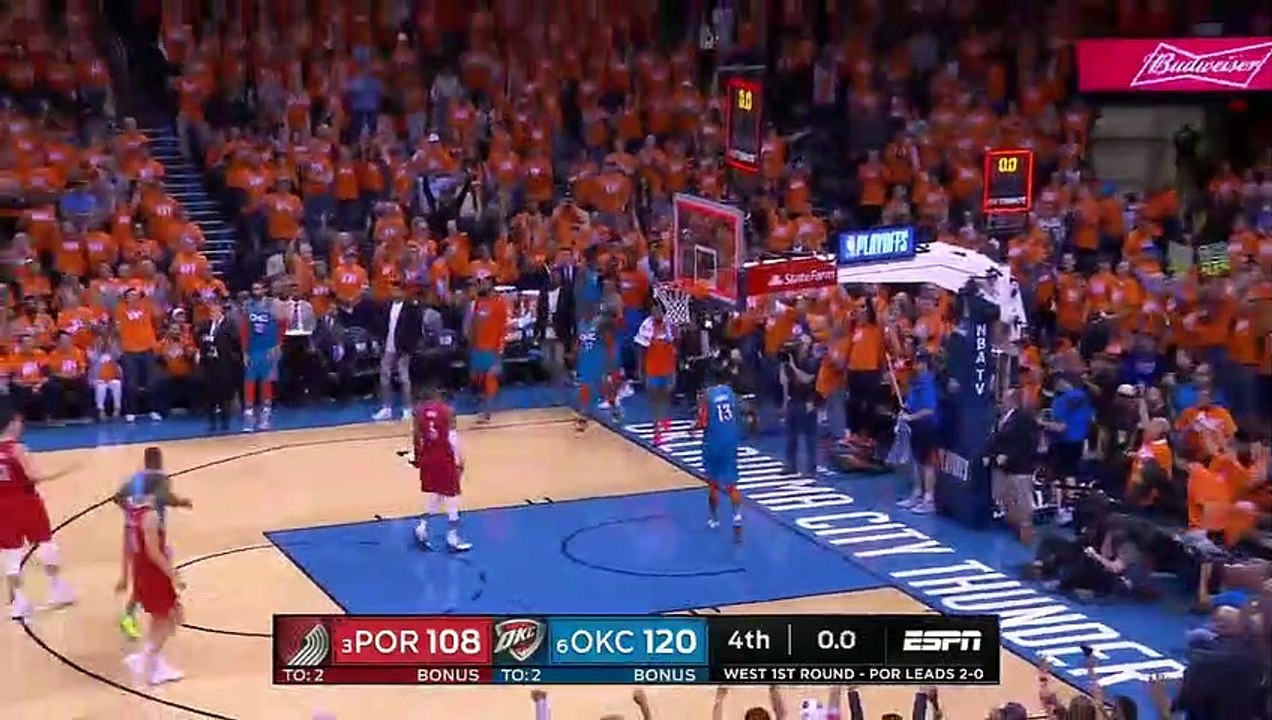 Le dunk arrière de Paul George
