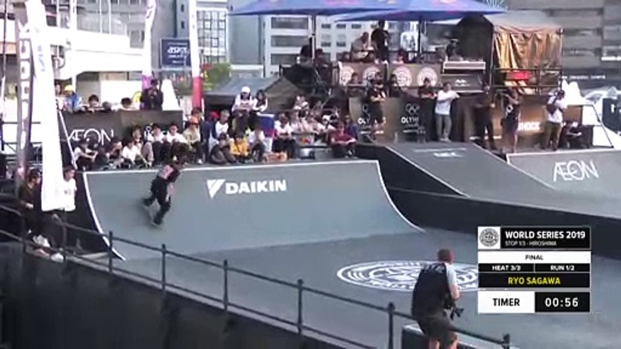 Ryo Sagawa | 1st place - Skateboard Street Final | FISE Hiroshima 2019