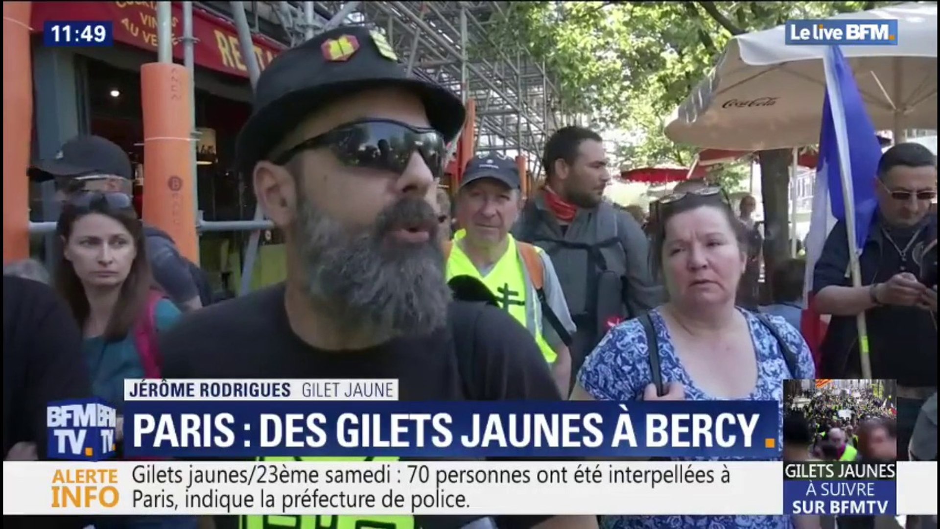 Le gilet jaune Jérôme Rodrigues regrette qu'un 'malheureux incendie dans  une cathédrale" ait repoussé les annonces d'Emmanuel Macron - Vidéo  Dailymotion