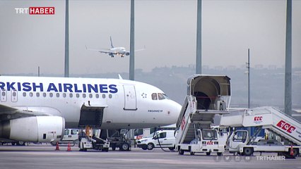 104 yolcusu olan THY uçağına yıldırım isabet etti