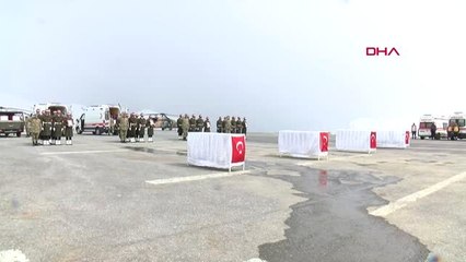 Hakkari Şehit 4 Asker İçin Tören Düzenlendi-2