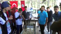 Öğrenciler deniz kaplumbağaları için kürek çekti