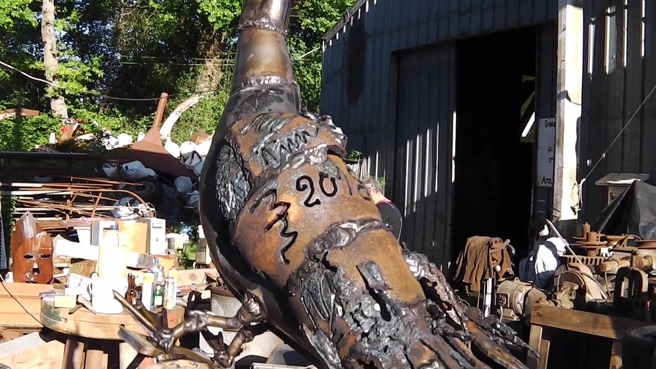 Le Goéland Masqué de Marc MORVAN, sculpteur de métal.