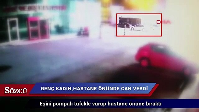 Eşini pompalı tüfekle vurup hastane önüne bıraktı