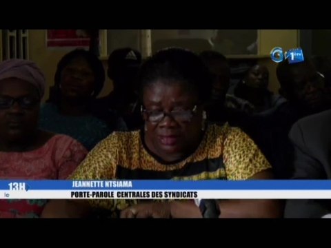 RTG/Point de presse des membres du central des syndicats
