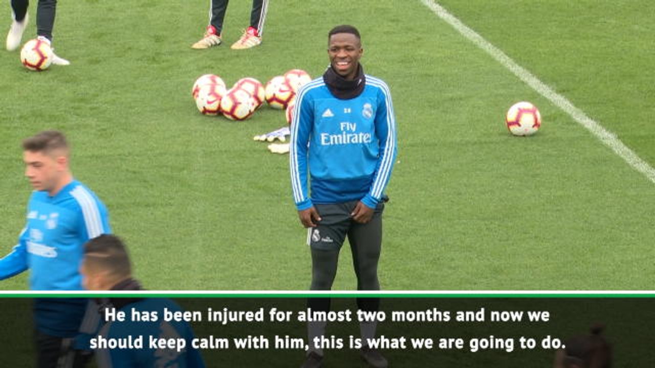 Zidane urges caution over Vinicius return from...