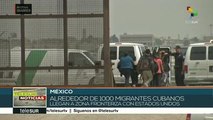 Cientos de migrantes cubanos llegan a la frontera entre México y EEUU