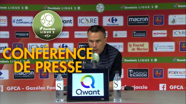Conférence de presse Gazélec FC Ajaccio - FC Metz (0-2) : Hervé DELLA MAGGIORE (GFCA) - Frédéric ANTONETTI (FCM) - 2018/2019