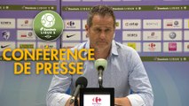 Conférence de presse Grenoble Foot 38 - RC Lens (0-2) : Philippe  HINSCHBERGER (GF38) - Philippe  MONTANIER (RCL) - 2018/2019