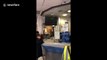 Yellow vests let off smoke bombs at Islington Police Station in London