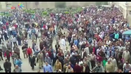 مسيرة حاشدة تأييد تعديل الدستور بشركتى غزل المحلة وكفر الدوار