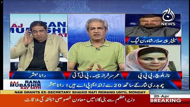 Aaj Rana Mubashir Kay Saath – 20th April 2019