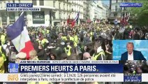 Gilets jaunes: tensions dans le cortège parisien (2/2)