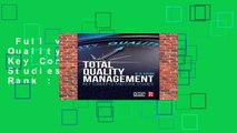 Full version  Total Quality Management: Key Concepts and Case Studies  Best Sellers Rank : #1