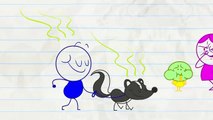 Crayon Amusantr Sent comme une Mouffette! en ODORABLE - Animationr Dessins animés