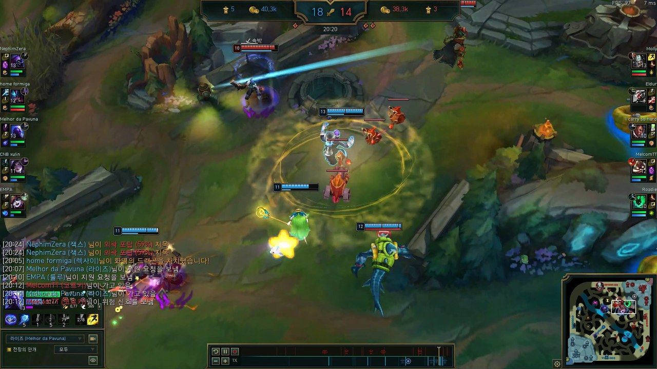 ryze carregando