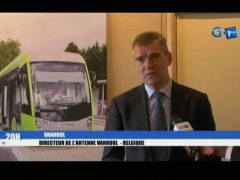 RTG/Visite du ministre des transports, Justin NDOUDANGOYE au siège de la société VANHOOL