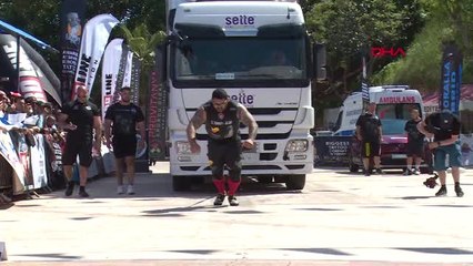 Spor Strongman Alanya Şampiyonu Travis Ortmayer Oldu