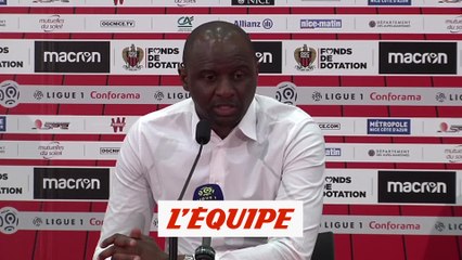 Vieira «Tant que c'est possible mathématiquement...» - Foot - L1 - Nice