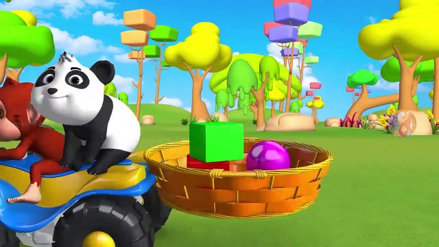 Gorille Fonctionne en Bois de la Grue et le Singe Volant Monster Voiture Jouet pour Apprendre les Couleurs pour les Enfants | Peony Noakes