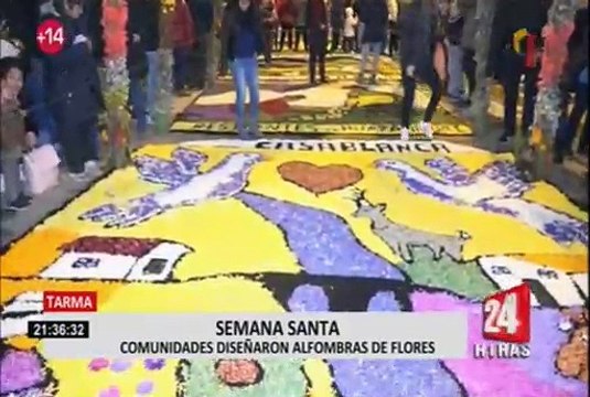 Semana Santa en el Perú: 1500 personas crearon bellísimas alfombras de flores