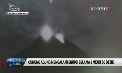 Gunung Agung Kembali Erupsi, Sejumlah Kabupaten di Sekitarnya Terpapar Hujan Abu