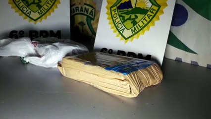 Polícia Militar encaminha três pessoas e maconha para delegacia