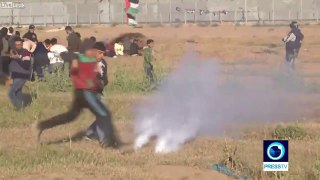 48 Palestinians wounded in clashes along Gaza border