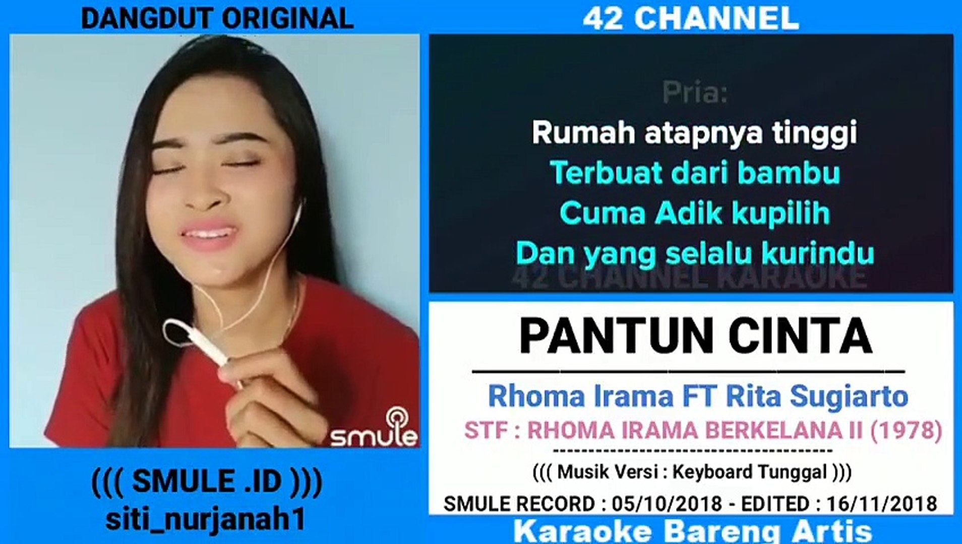 Pantun Cinta Karaoke Bareng Artis 4 Video Dailymotion