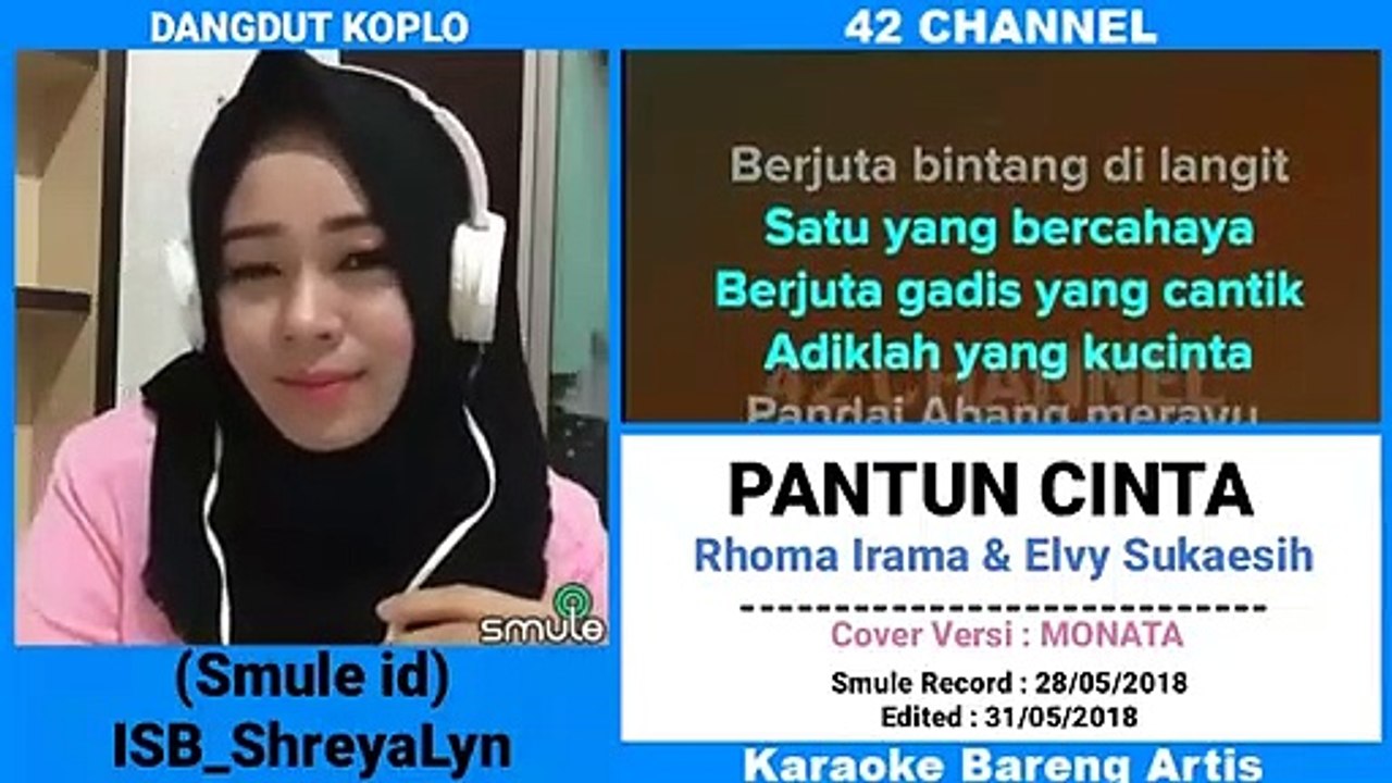Pantun Cinta Karaoke Bareng Artis Video Dailymotion