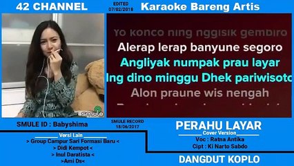 PERAHU LAYAR - KARAOKE BARENG ARTIS