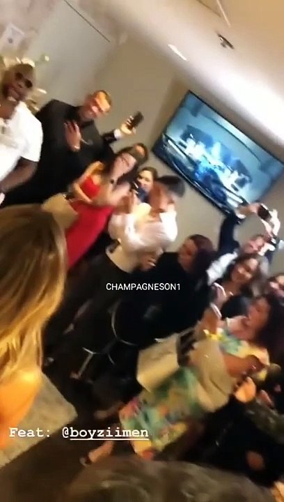 Jennifer Lopez and Alex Rodriguez Dressing Room After Party 2018