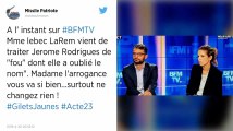 Gilets jaunes : un député LREM qualifie Jérôme Rodrigues de « débile profond » en direct