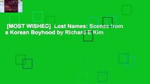[MOST WISHED]  Lost Names: Scenes from a Korean Boyhood by Richard E Kim