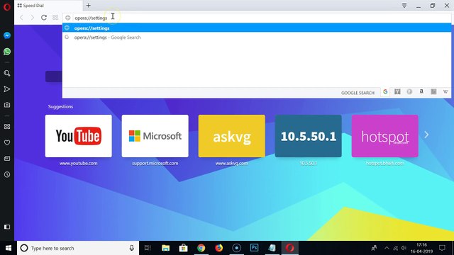 How to Disable Search Box and Speed Dial Suggestions on Start Page in Opera Browser?